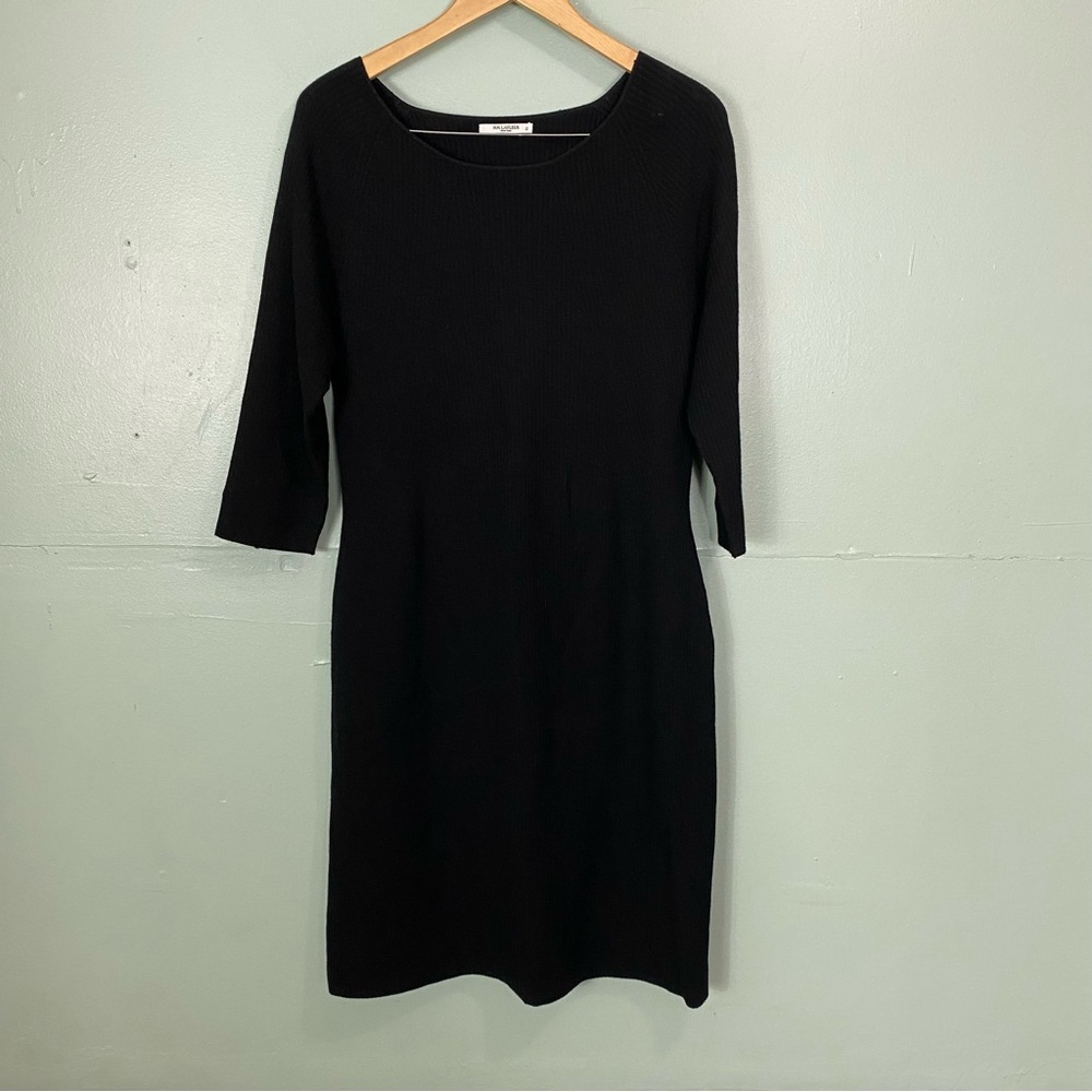 MM Lafleur Black‎ Ribbed Stretch Casual Sweater Dress Size 1X